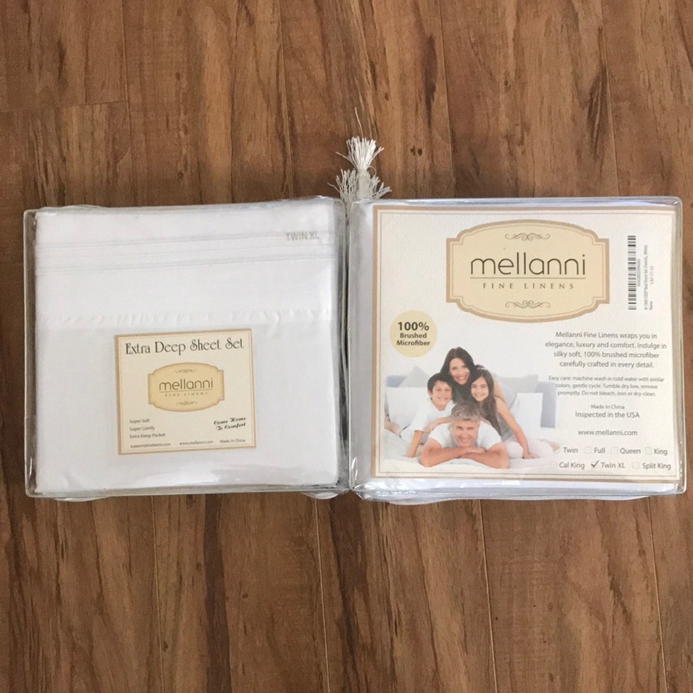 Fine Linens White Sheet Set